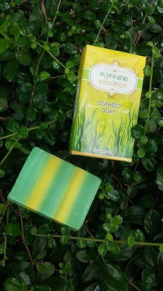 Seaweed Soap สบู่สาหร่ายเกลียวทอง