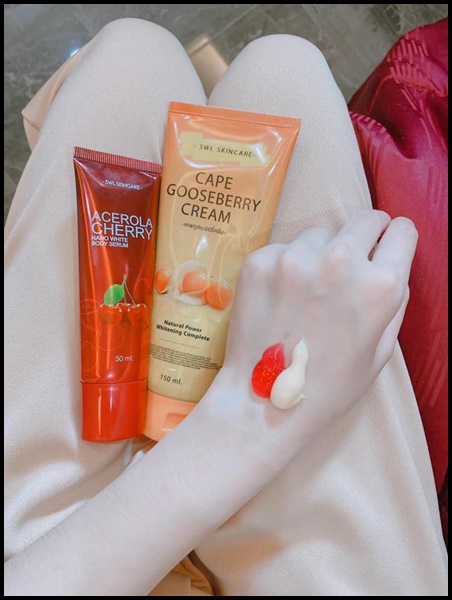 SWL Cape Gooseberry Cream เคพกูสเบอร์รี่ครีม & เซรั่มเชอรี่ (โปร1แถม1)