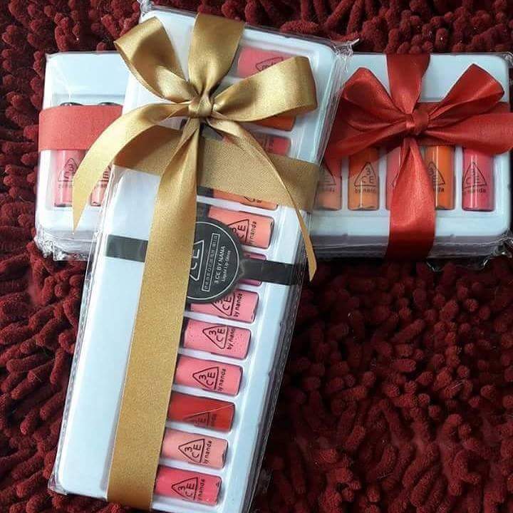 ลิปทิ้นกลอส 3ce Set 12 สี (3 Concept Eyes Liquid Lip Gloss)