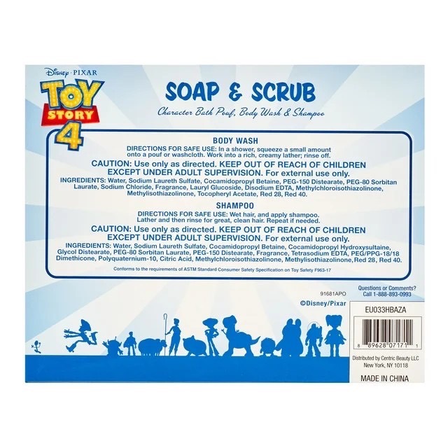 นำเข้า🇺🇸 เซ็ทอาบน้ำDisney Pixar Toy Story 4 4-Piece Soap and Scrub Body Wash and Shampoo Set , ราคา 590 บาท