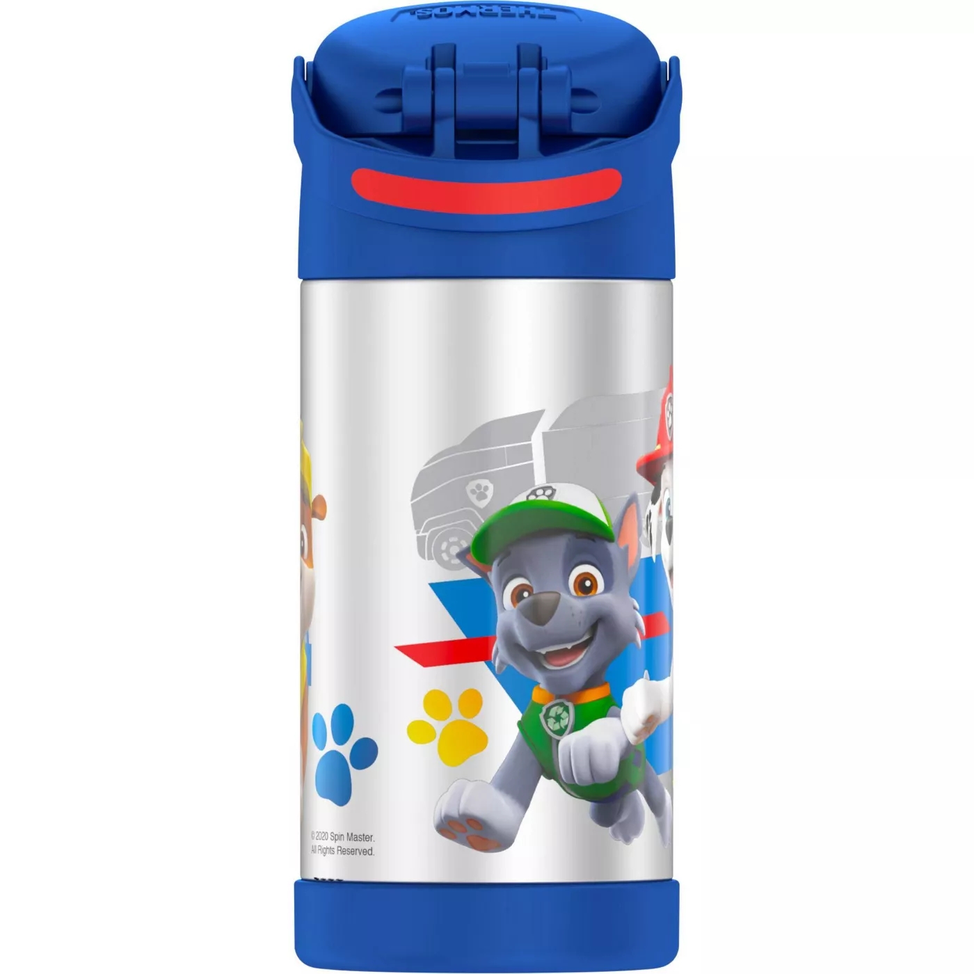 New กระติกน้ำเก็บความเย็น มีหูหิ้ว Paw Patrol Thermos Vacuum Insulated Stainless Steel 12 Ounce Funtainer with Straw
