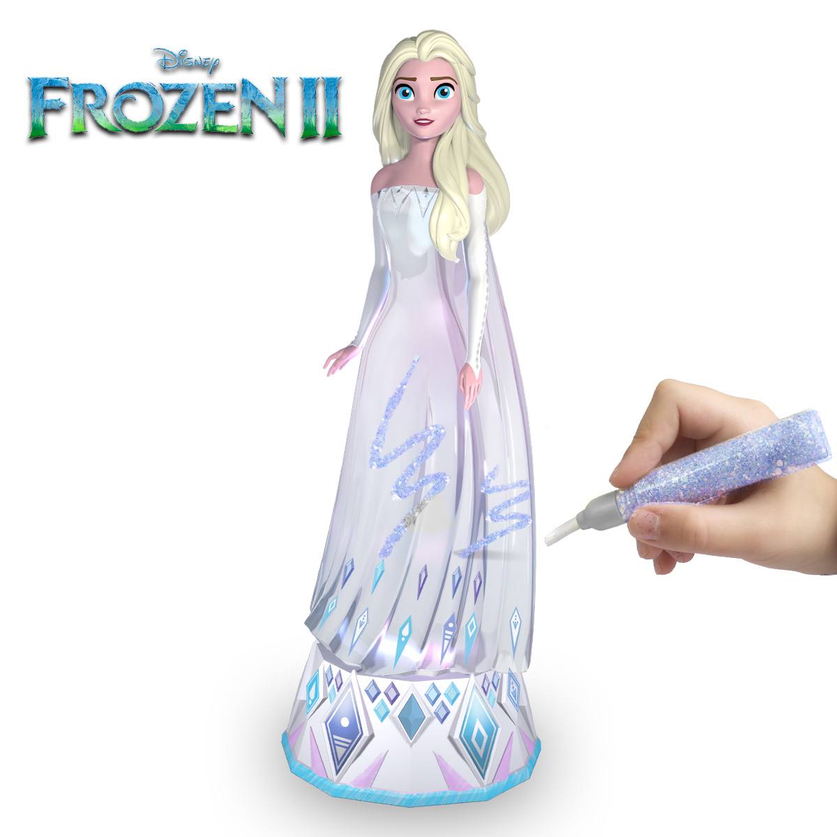 พร้อมส่ง ตุ๊กตา Elsa ตั้งโชว์ มีไฟ Disney Frozen 2 Light and Sparkle ราคา 1,450 บาท