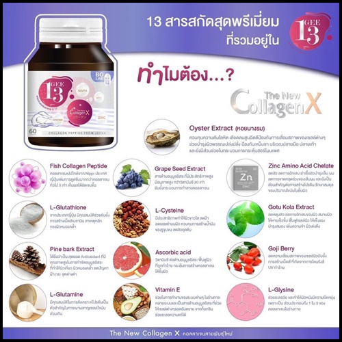 Gee13 Collagen X คอลลาเจนสายพันธุ์ใหม่