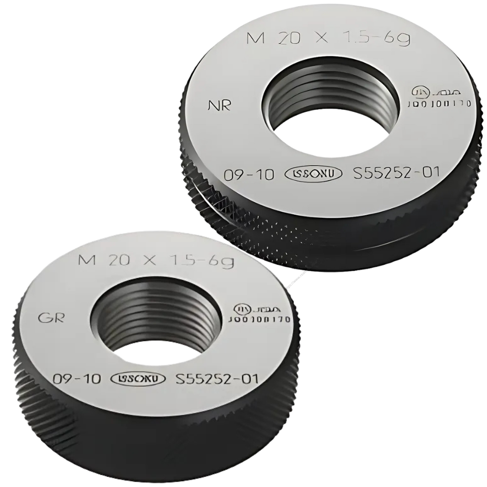 Issoku รหัสสินค้า M15P0.5-GRNR-6g เกจวัดเกลียวนอกเมตริกชนิดเกลียวพิเศษตามมาตรฐานสากล , Thread plug gauge, taper lock type, M15.0x0.5 -6g-GRNR (metric thread fine/ISO standard)Go/NoGo set