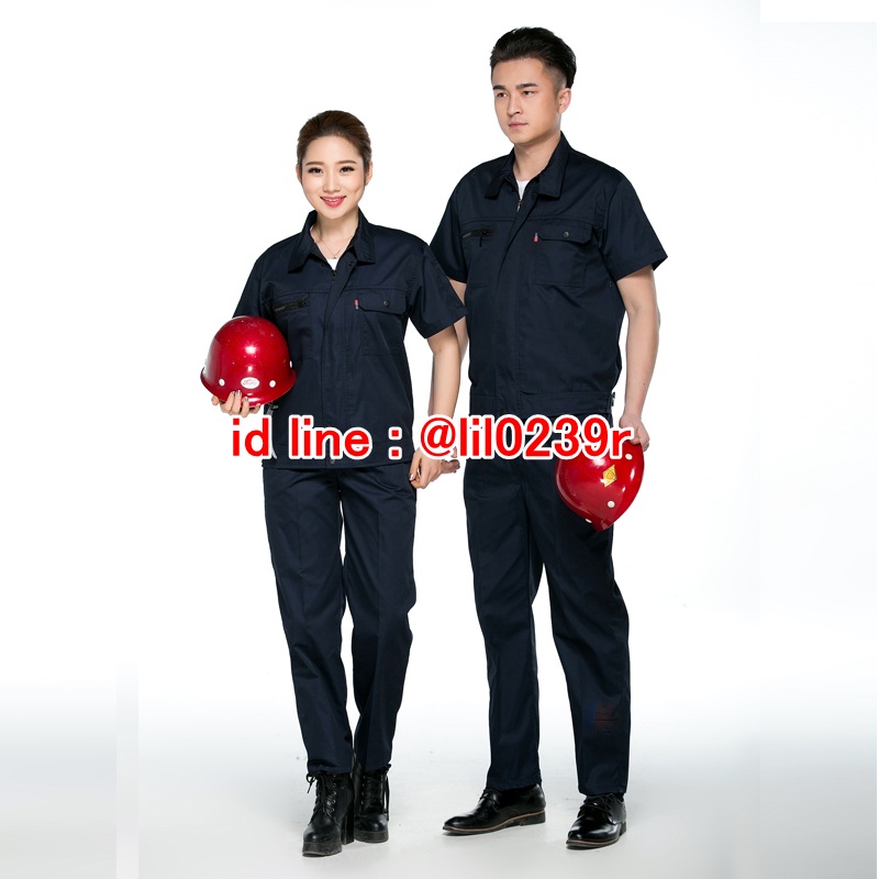 M6201002 เสื้อช่าง,เสื้อช้อป,เสื้อวิศวกร,เสื้อช่างยนตร์,เสื้อช่างไฟฟ้า,เสื้อช่างกลโรงงาน สีภาพ M-3XL M6201002 ชุด