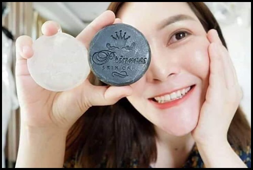 สบู่ดำคาร์บอน Carbon Soap By PrincessSkincare สบู่ดีท็อกซ์ผิว