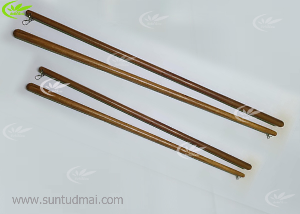 ด้ามจูงไม้สักกลึงลายกลมเรียว(โมเดินส์)