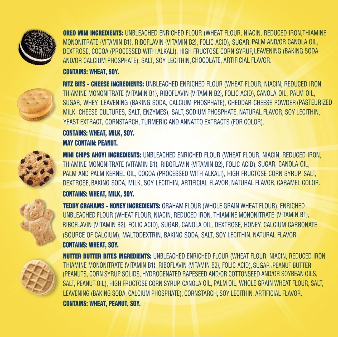 ขนมนำเข้า🇺🇸 Nabisco Classic Mix Variety Pack (40 pk.) แพคใหญ่ บรรจุขนม 40 ซอง ราคา 1090 บาท