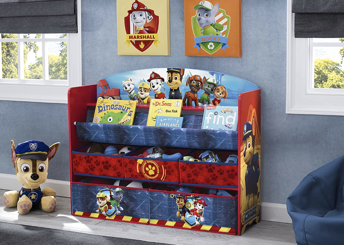ชั้นเก็บของ ชั้นวางหนังสือ ขนาดใหญ่ ลาย พาวพาโทรล Delta Children PAW Patrol Deluxe Book and Toy Organizer (แบบใหม่ล่าสุด) ลิขสิทธิ์แท้นำเข้าอเมริกา ราคา 3390 บาท