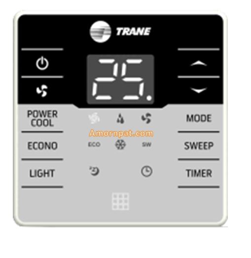 Remote Control รีโมท อะไหล่ สำหรับเครื่องปรับอากาศ แอร์ เทรน TRANE