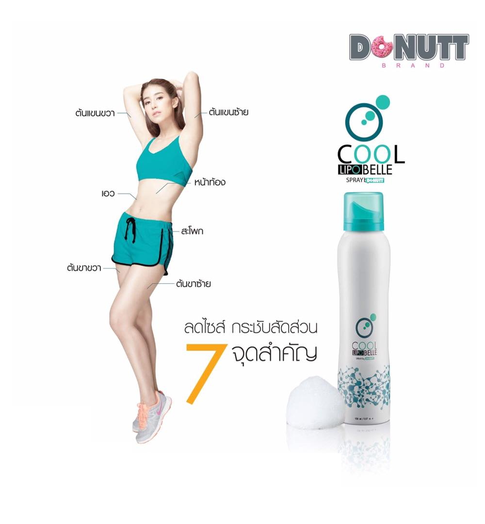 สเปรย์ โดนัทท์ คูล ไลโปเบล (Donutt Cool Lipobelle Spray) สเปรย์ลดไขมันส่วนเกิน