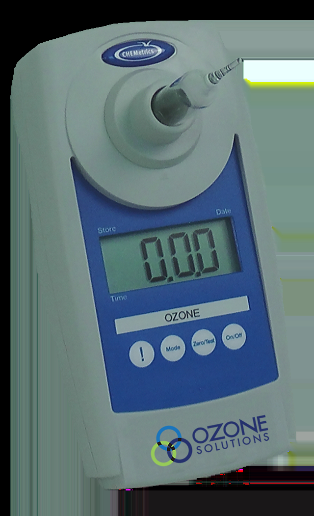 CHEMets รหัสสินค้าI-2022ชุดทดสอบและเครื่องวัดค่าโอโซนสำหรับน้ำ,Ozone Test Kit,Meas.range:0～0.75ppm(0～750ppb)