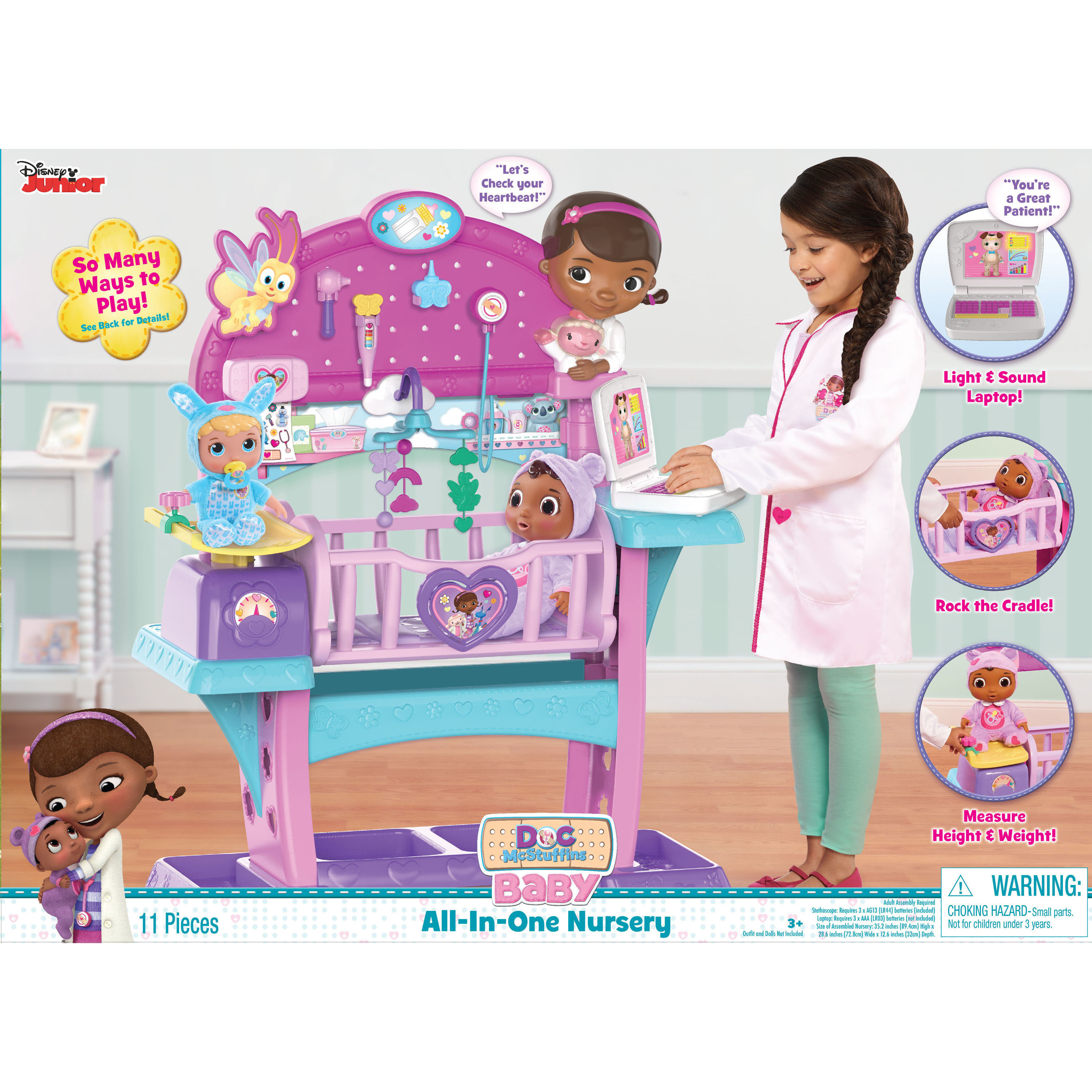 ชุดศูนย์ เลี้ยงน้อง เลี้ยงเด็ก แบบครบครัน Disney Junior Doc McStuffins Baby All in One Nursery