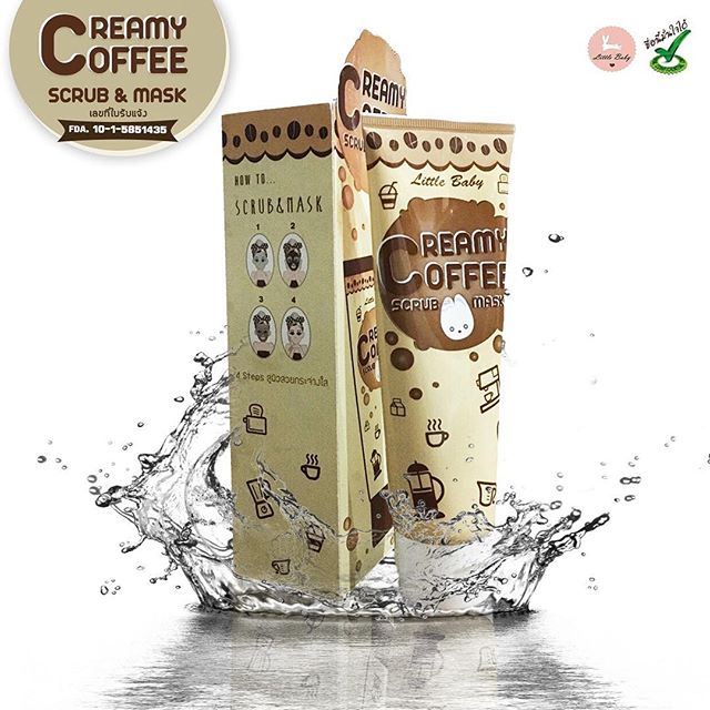 Creamy Coffee Scrub Mask (สครับมาส์กกาแฟ ลิตเติ้ลเบบี้)