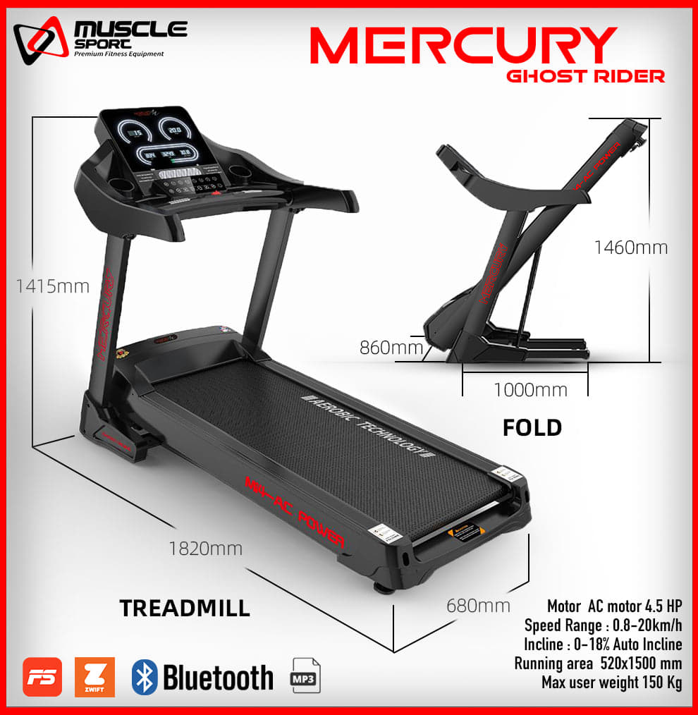 ลู่วิ่งไฟฟ้า Mercury Ghost Rider มอเตอร์AC