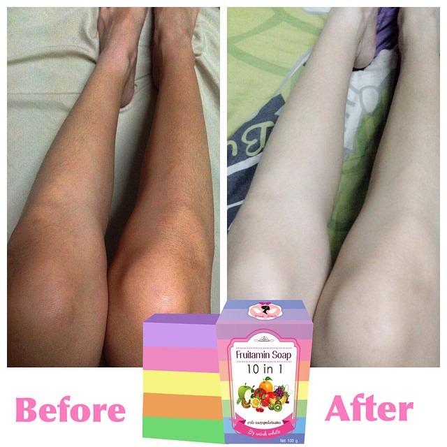 สบู่ฟรุตตามิน (Fruitamin Soap 10 in 1 by Wink White)