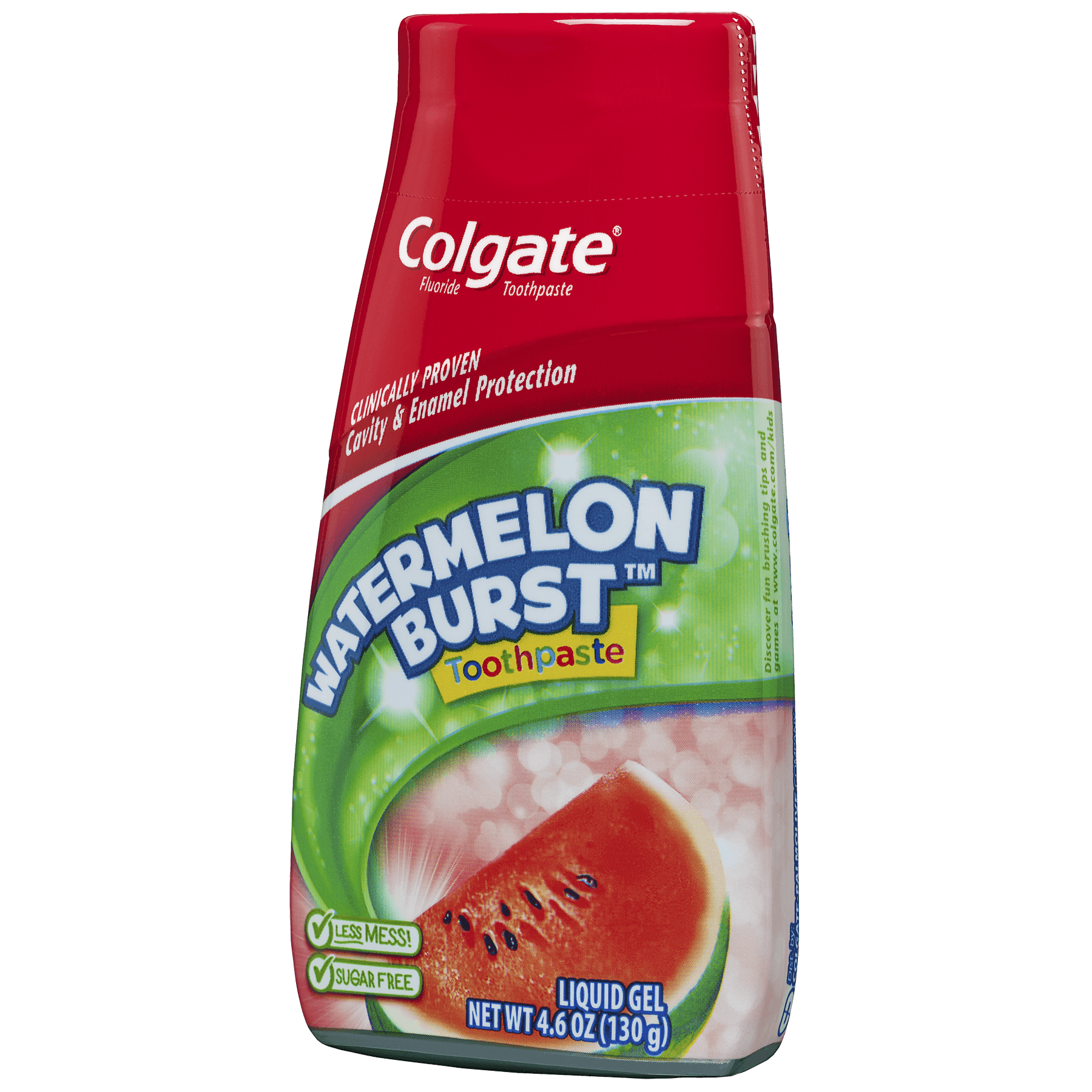 ยาสีฟันคอลเกต 2in1 Kids & Anticavity Mouthwash กลิ่นแตงโม ขนาด 4.6 ออนซ์