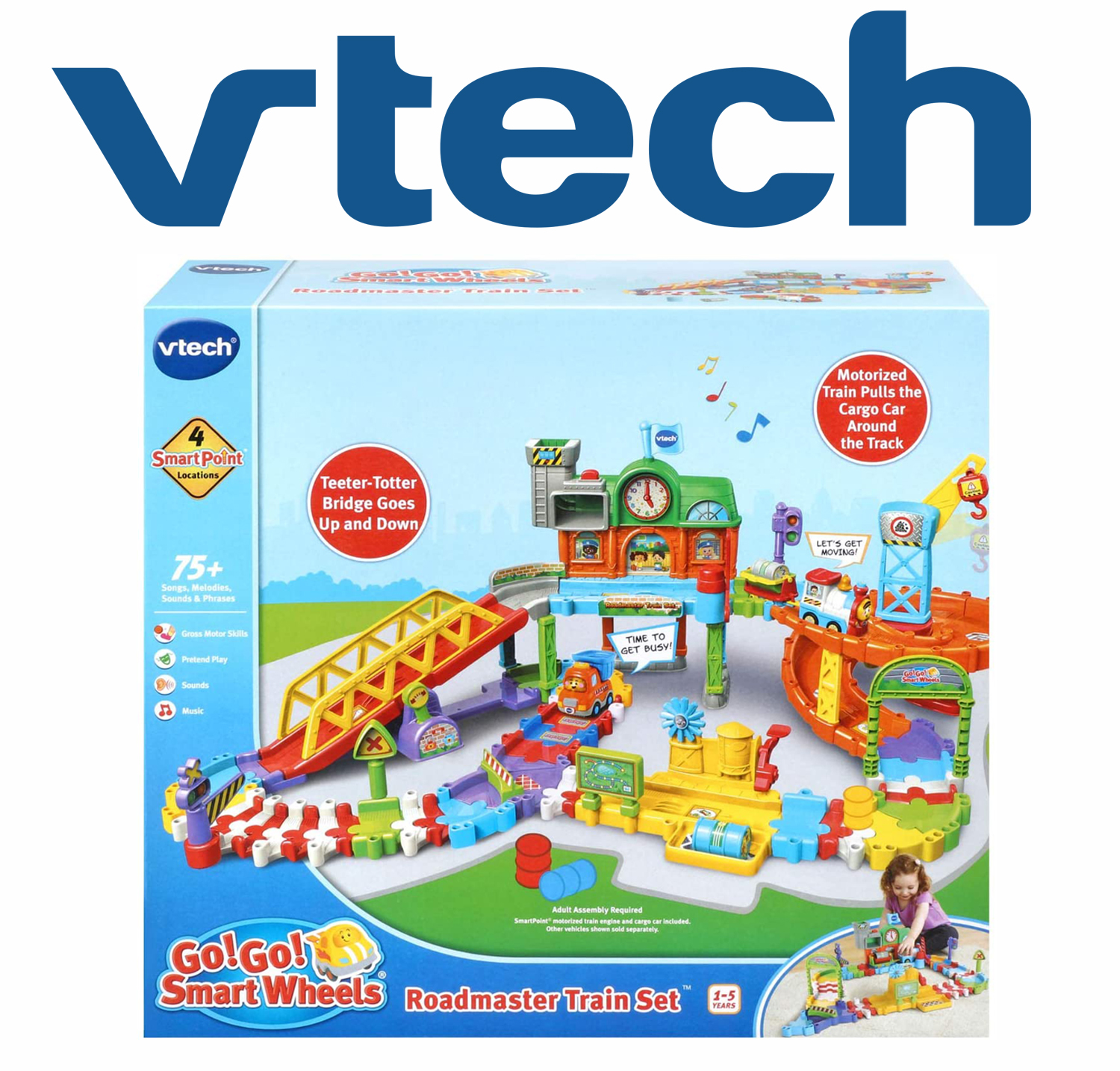 วีเทค VTech Go! Go! Smart Wheels Roadmaster Train Set, Multicolor ราคา 3390 บาท