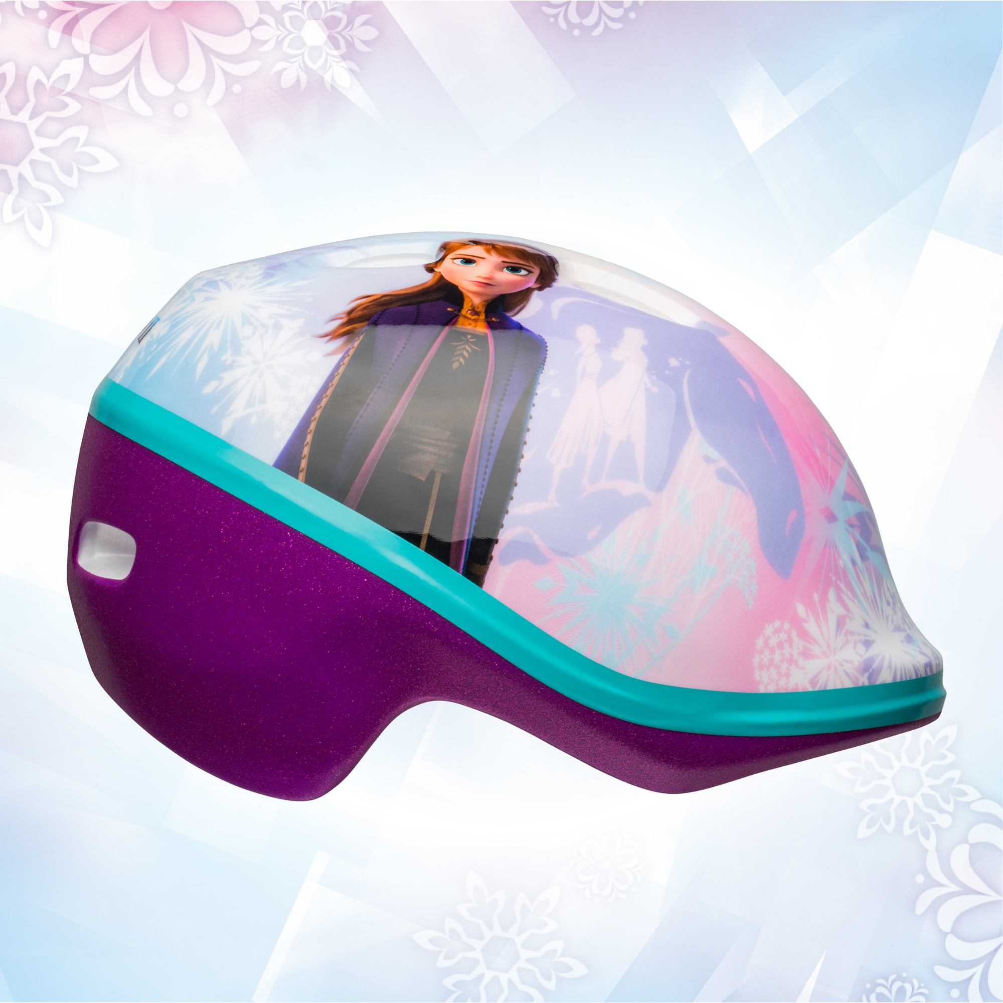 ชุดหมวกกันน็อค พร้อมถุงมือและสนับเข่า ลาย Disney's Frozen 2 Waterhorse Bike Helmet, Toddler 3+ (48-52 cm)