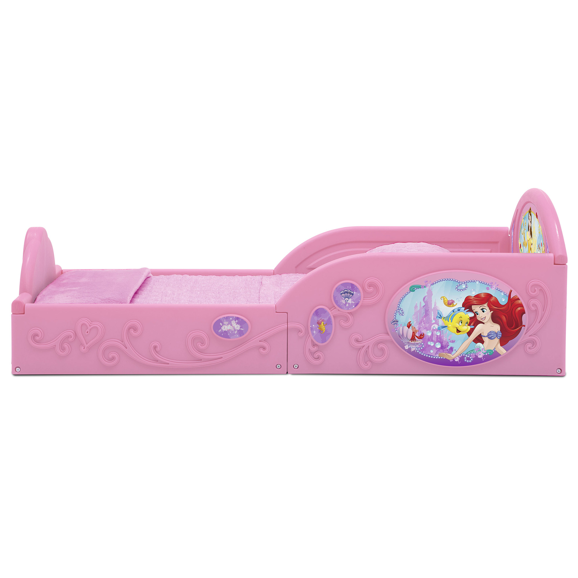 เตียงนอนเด็กเล็กลายเจ้าหญิงจากดิสนีย์ Disney Princess Plastic Sleep and Play Toddler Bed by Delta Children