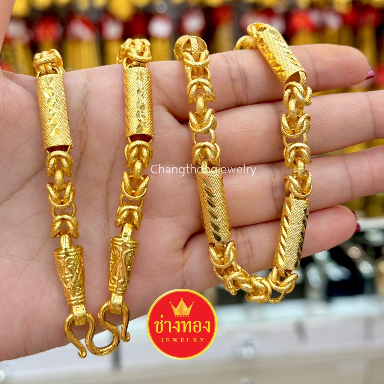สร้อยคอมีนาคั่นปล้อง หนัก10บาท