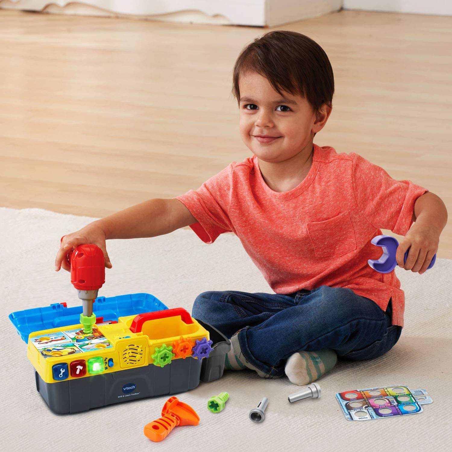 VTech Drill and Learn Toolbox With Working Drill and Tools ราคา 1,890 - บาท