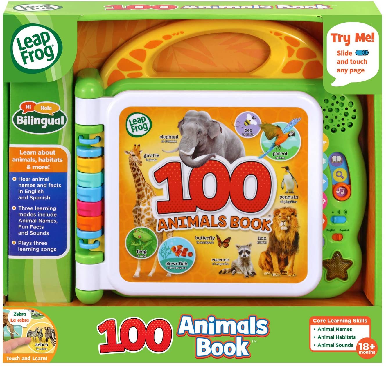 LeapFrog 100 Animals Book, Green ราคา 1,290 - บาท
