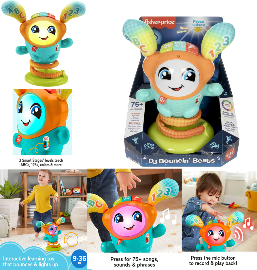 Fisher-Price DJ Bouncin 'Beats ของเล่นอิเล็กทรอนิกส์สำหรับทารกและเด็กวัยหัดเดิน ราคา 2,290 บาท
