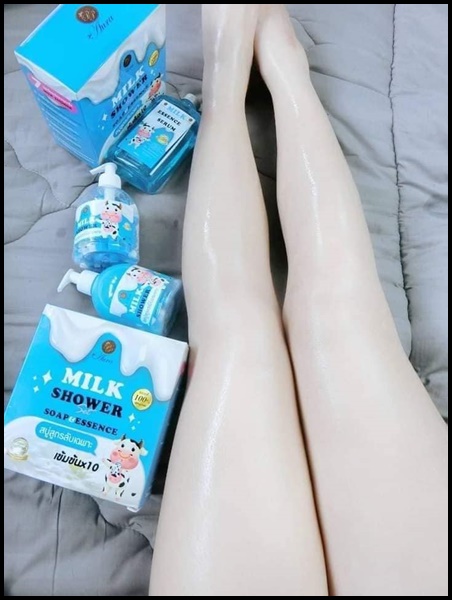 สบู่สูตรลับเฉพาะ Milk Shower แถมฟรี Essence Serum