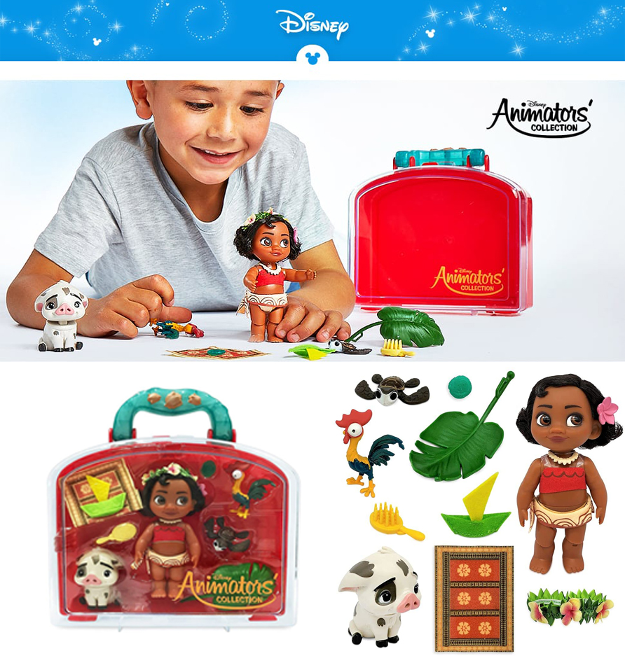ตุ๊กตา Disney Moana Animators' Collection Mini Doll Play Set – 5 Inches ราคา 990 - บาท