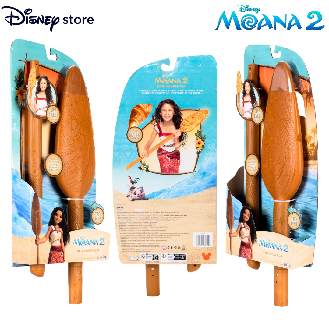 นำเข้า 🇺🇸 🛶 ก้าวสู่การผจญภัยครั้งใหม่ชุดของเล่น Tautai Moana's Light-Up Oar with Sound Effects – ไม้พายสุดเท่ของ Moana 2