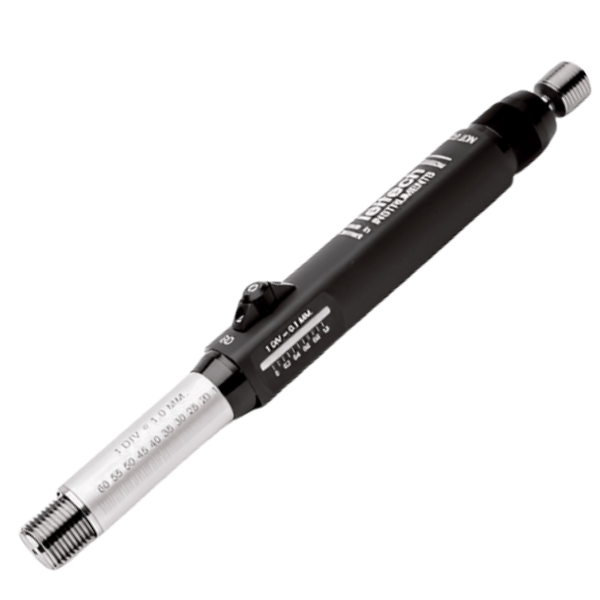 Leitech รหัสสินค้าCombi-M8x1.25-6Hเกจวัดความลึกของเกลียวแบบสเกลความละเอียดสูง,Analogue Thread Depth Gauge Combi Hi-Resolution,Go-NoGo Thread Plug,Meas.depth:20.00mm,Res:0.1 mm