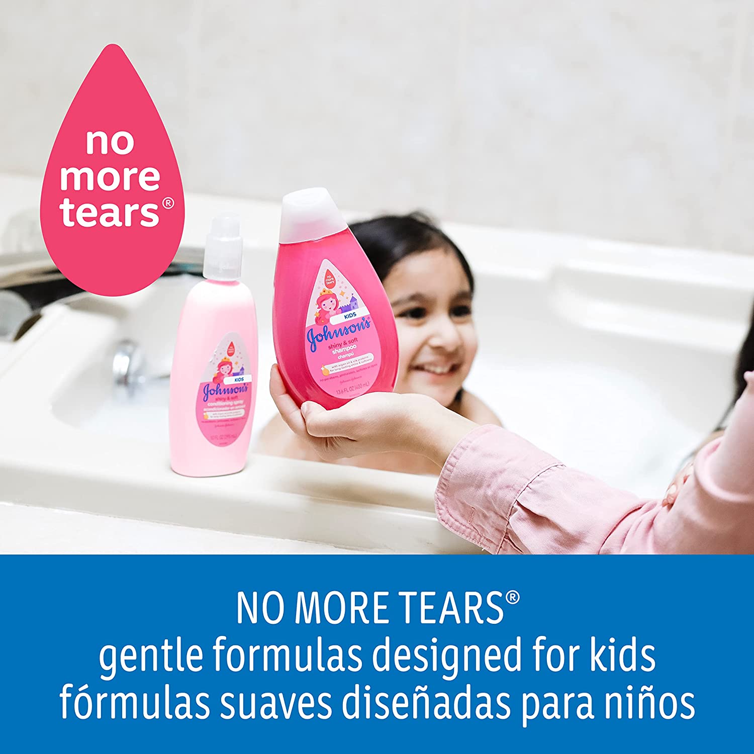 Johnson's Baby, Kids, Shiny Soft, Conditioning Spray, For Curly Hair (295 ml) ราคา 390 บาท