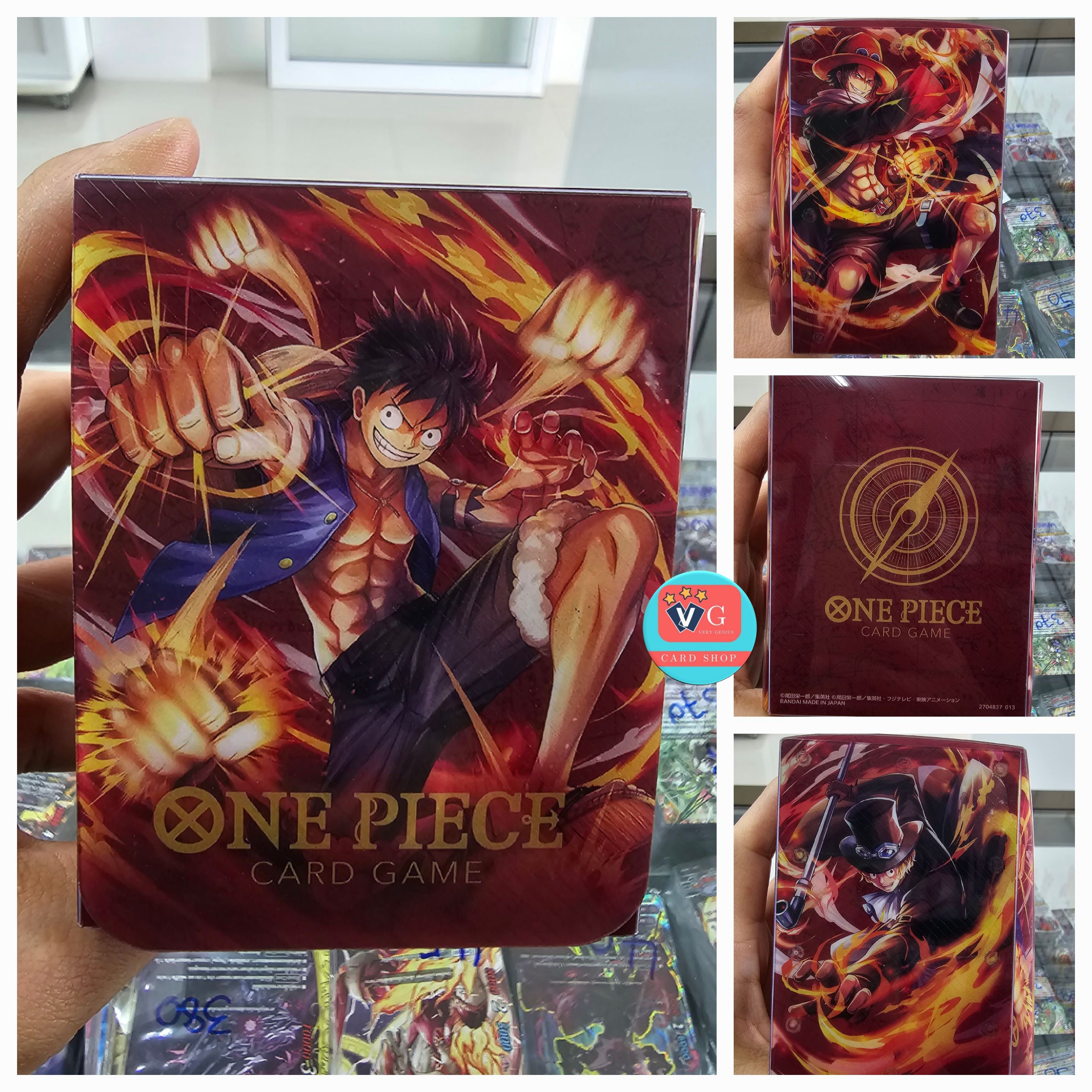 กล่องใส่การ์ด Deck holder One piece card game made in Japan 1 กล่อง