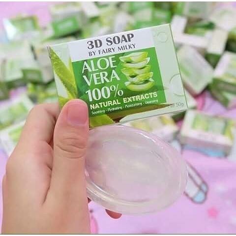 สบู่ว่านมหาเสน่ห์ 3D SOAP (Alo vera100% by fairy milky รุ่นใหม่)