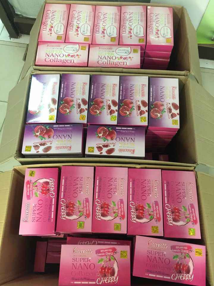 ซุปเปอร์นาโน คอลลาเจน อะเซโรล่า เชอร์รี่ (Super nano collagen Acerolay Cherry) แบบกล่อง