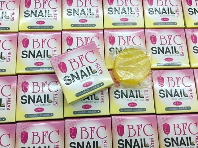 สบู่BFCสเนลซาติน (BFC SNAIL SATIN SOAP) ตบแล้วยืด ล้างแล้วใส