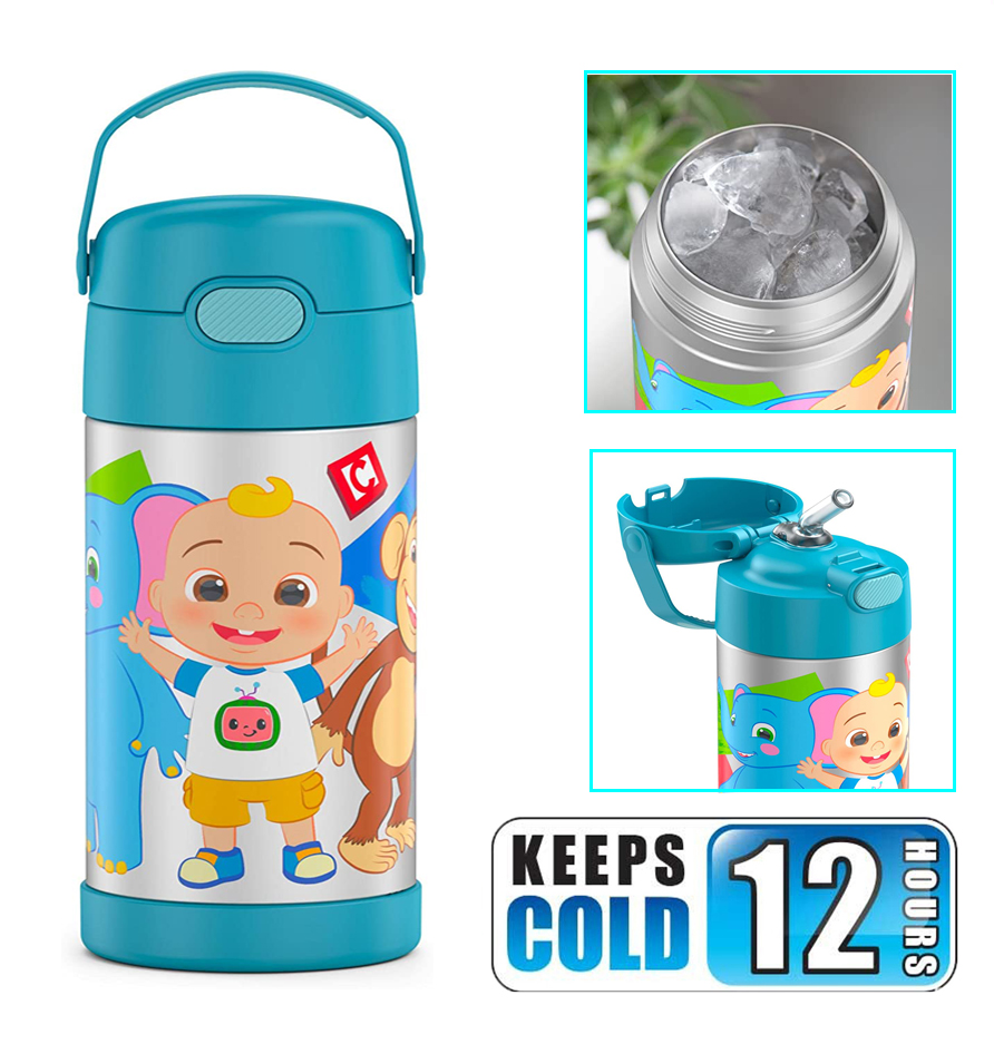 New กระติกน้ำเก็บความเย็น มีหูหิ้วTHERMOS FUNTAINER 12 Cocomelon