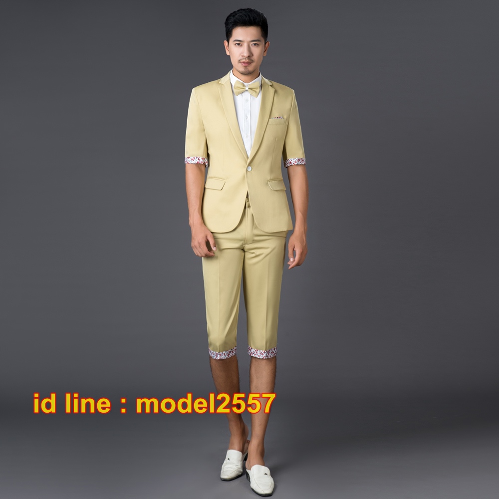 JM6102007 ชุดเสื้อสูทงานเลี้ยงผู้ชายสูทกางเกงขาสั้น (pre) JM6102007 ชิ้น