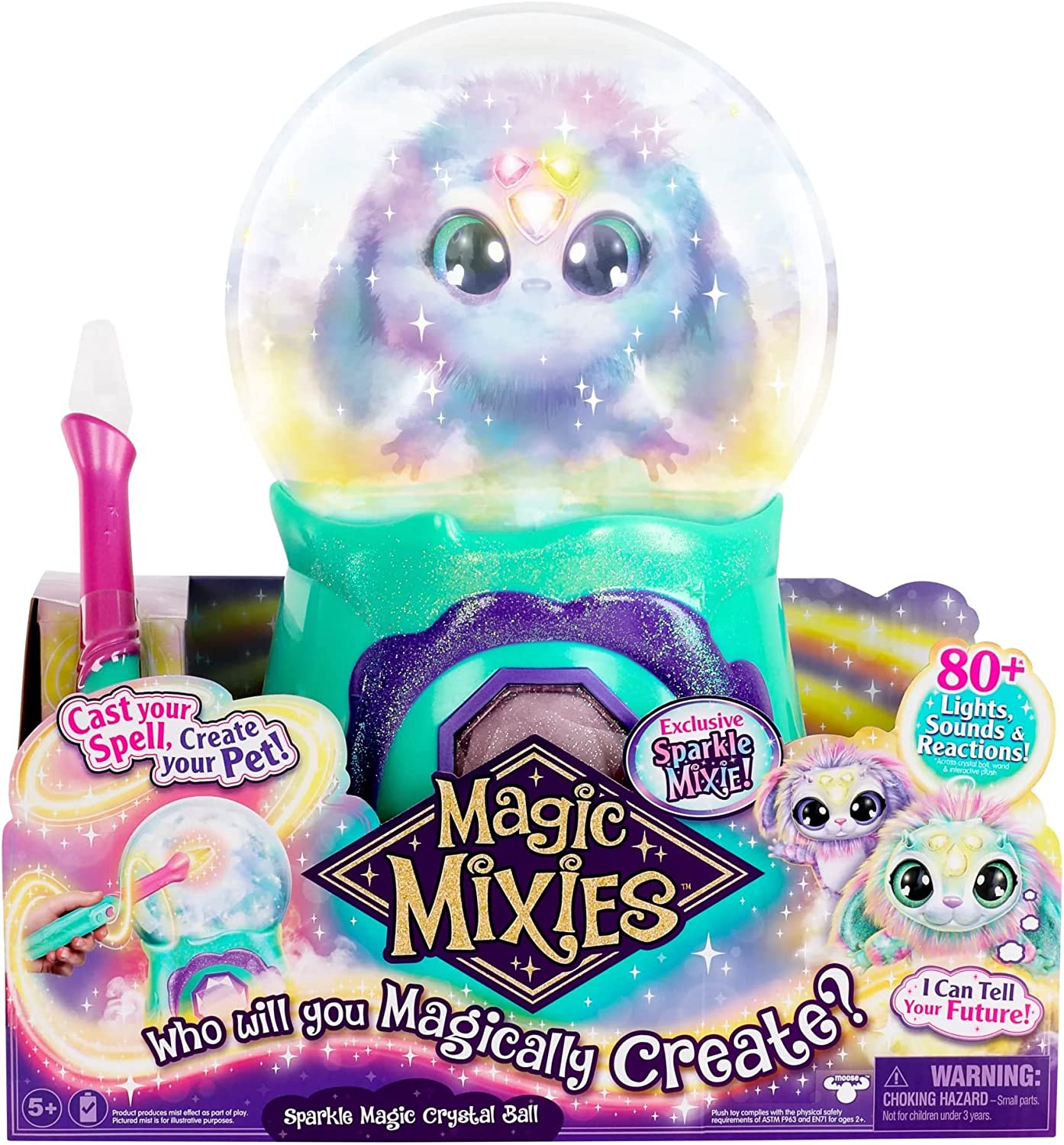 ล็อตใหม่ รุ่นใหม่ ตุ๊กตา Magic Mixies Sparkle Magic Crystal Ball สีชมพู ราคา 4,190 บาท
