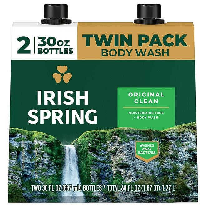 NEW สบู่เหลว🔥นำเข้า🇺🇸 Irish Spring Men's Body Wash Pump, Original Clean Body Wash for Men - สบู่เหลว กลิ่น Original Clean สำหรับผู้ชายหอมสดชื่น ราคา 650 บาท / ขวด - ราคา 1200 / แพค