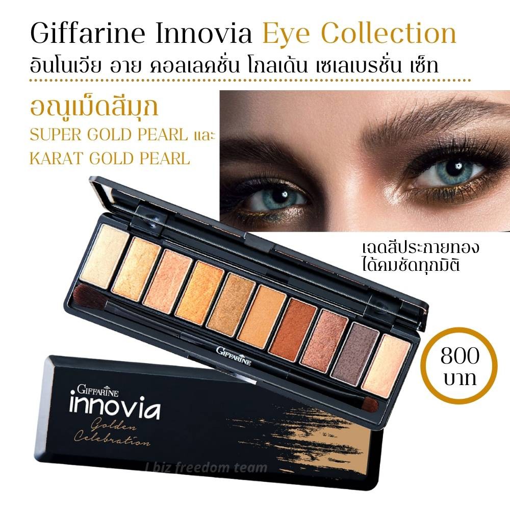 Giffarine อายแชโดว์ รูปแบบใหม่ รวมสีสันสุดทันสมัยไว้ในตลับเดียว อินโนเวีย อาย คอลเลคชั่น พาวเวอร์ เรด เซ็ท innovia Giffarine