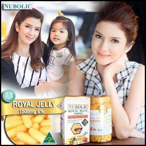 นมผึ้งนูโบลิค Nubolic Royal Jelly 1500 mg.