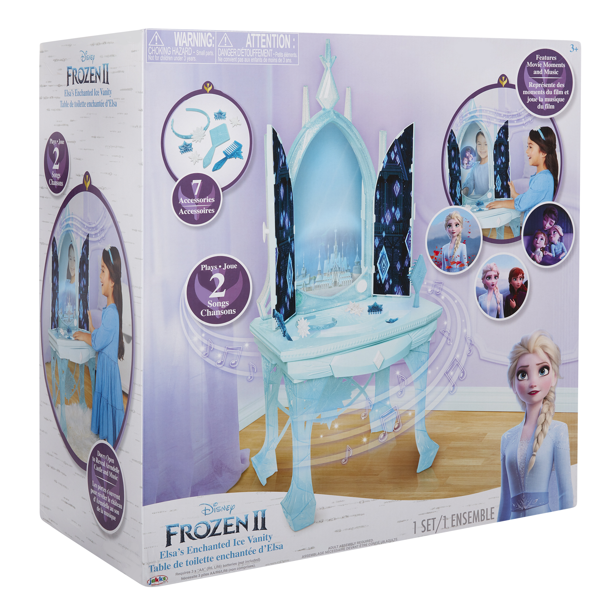โต๊ะเครื่องแป้ง โฟรเซ่น2 มีเสียง มีไฟ Disney Frozen 2 Elsa's Enchanted Ice Vanity Includes Lights, Iconic Story Moments & Plays ราคา 4,590 บาท