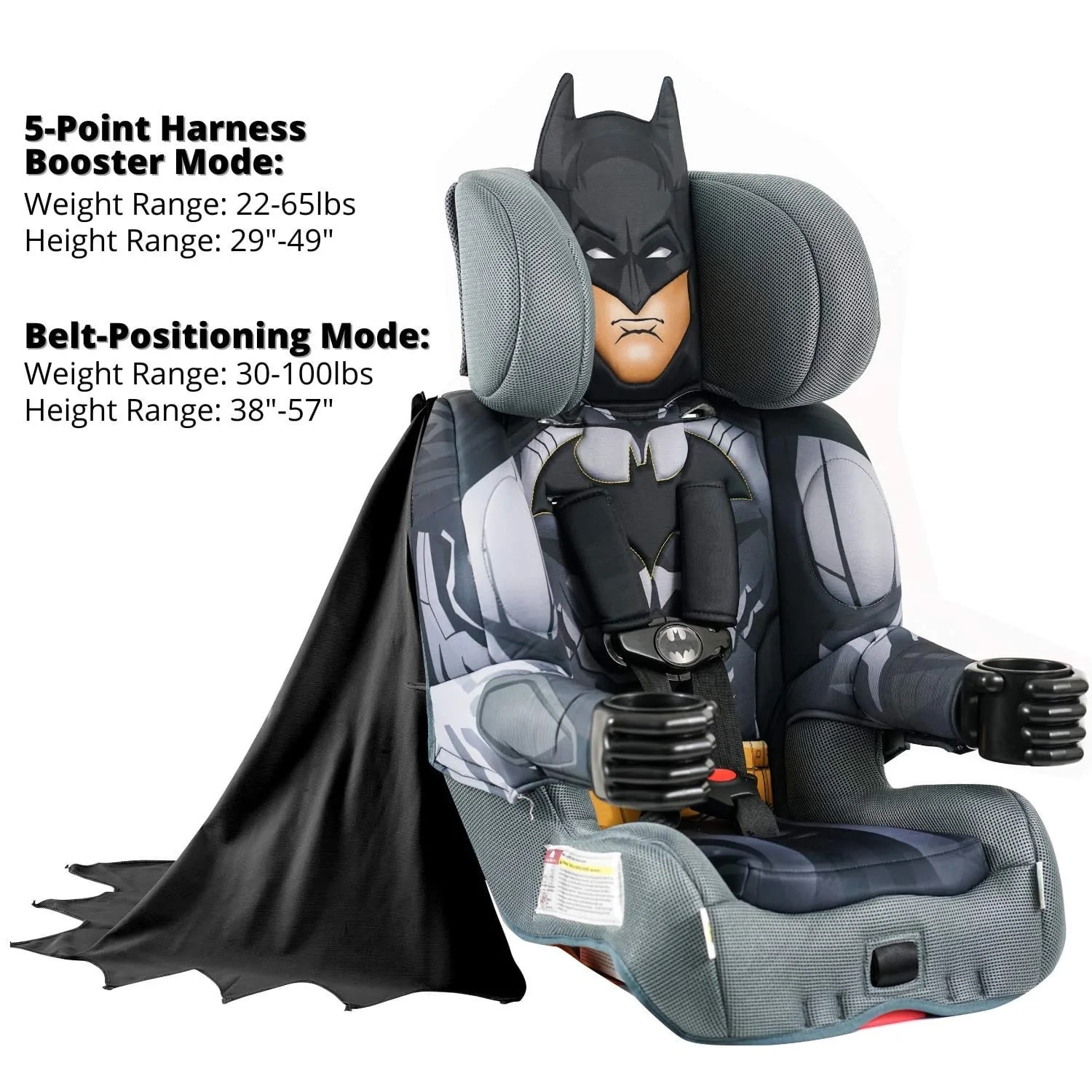 คาร์ซีทสำหรับเด็กโต แบทแมน ใช้ได้ตั้งแต่1ขวบถึง12ขวบ KidsEmbrace DC Comics Batman Combination Harness Booster Car Seat ราคา 14,500 บาท