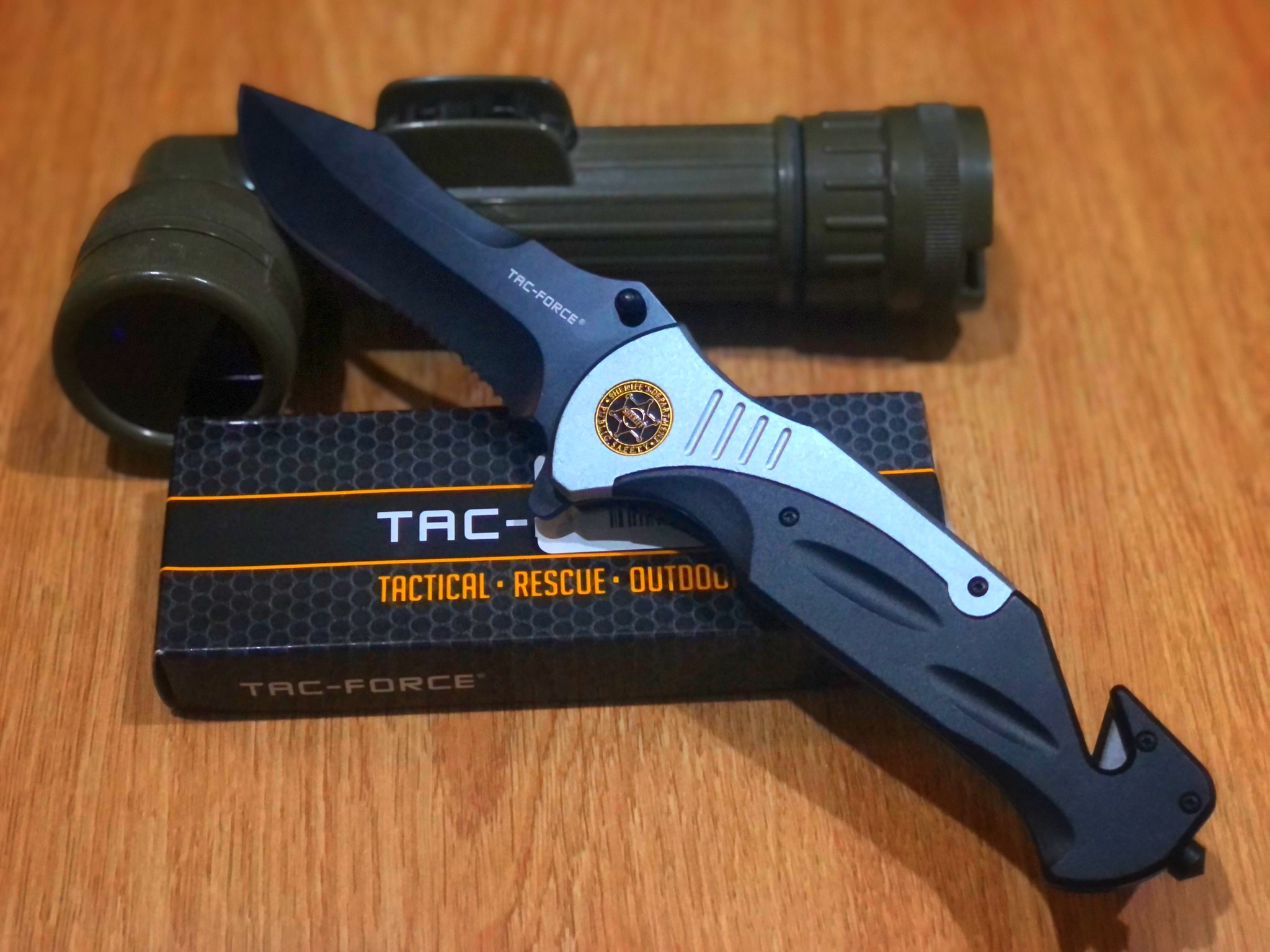มีดพับ TAC-FORCE Extra Large Grey 10.5" Every Day Carry Full Size
