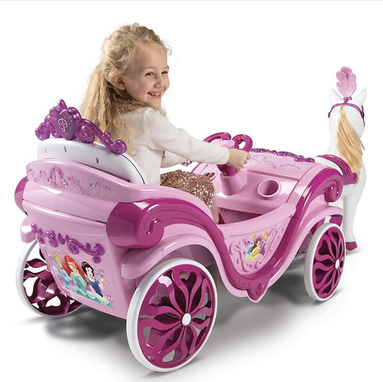 พร้อมส่ง!! รถม้า เจ้าหญิงดิสนี่ย์ แบตเตอรี่ Disney Princess Royal Horse and Carriage Girls 6V Battery-Powered Ride-On ราคา 15,900 บาท ลิขสิทธิ์แท้นำเข้าอเมริกาคะ