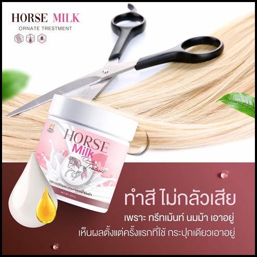 ทรีทเม้นส์นมม้า Horse Milk Ornate Trestment (ของแท้)
