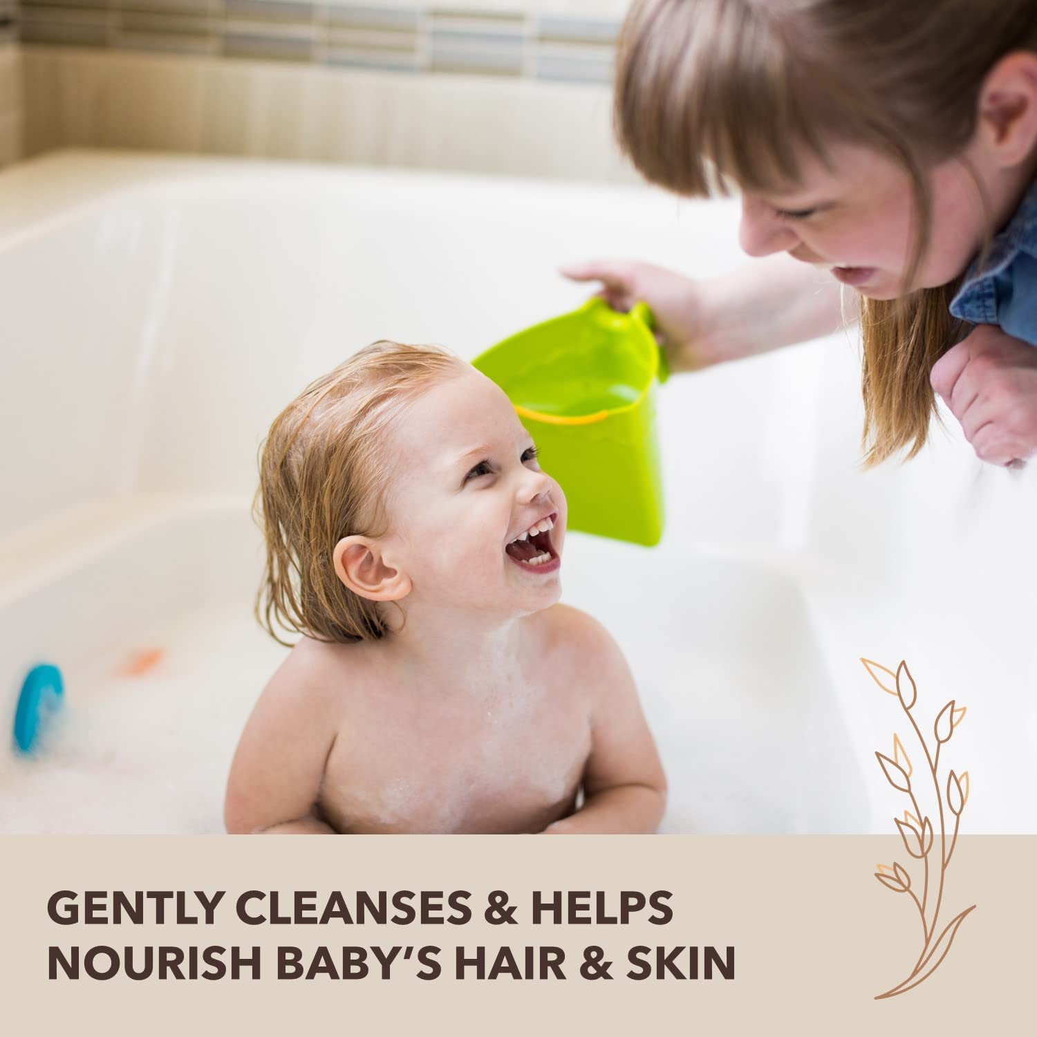 Aveeno Baby Daily Moisture Wash & Shampoo, Oat Extract 532 mL อาวีโน่ สบู่อาบน้ำ และแชมพู สำหรับทารก ขนาด 532 มล. ราคา 690 บาท