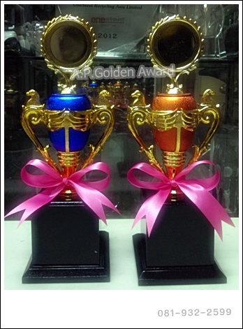 ถ้วยรางวัลพลาสติก เสาเดี่ยว